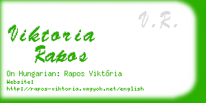 viktoria rapos business card