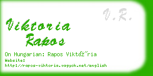 viktoria rapos business card